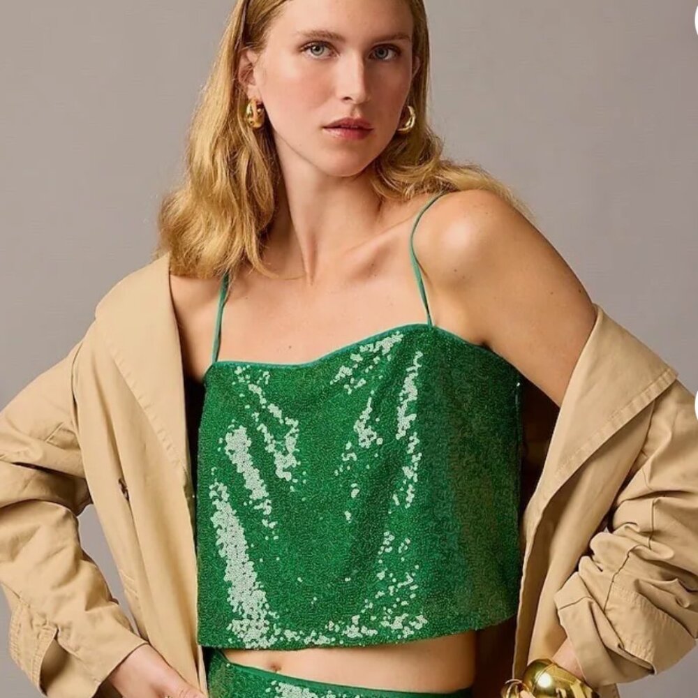 Jcrew Collection sequin crop top